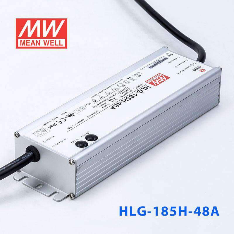 Mean Well HLG-185H-48A Power Supply 185W 48V - Adjustable 3.9A - HLG-185H-48A - powersupplymall.com