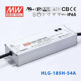 Mean Well HLG-185H-54A Power Supply 185W 54V - Adjustable 3.45A - HLG-185H-54A - powersupplymall.com
