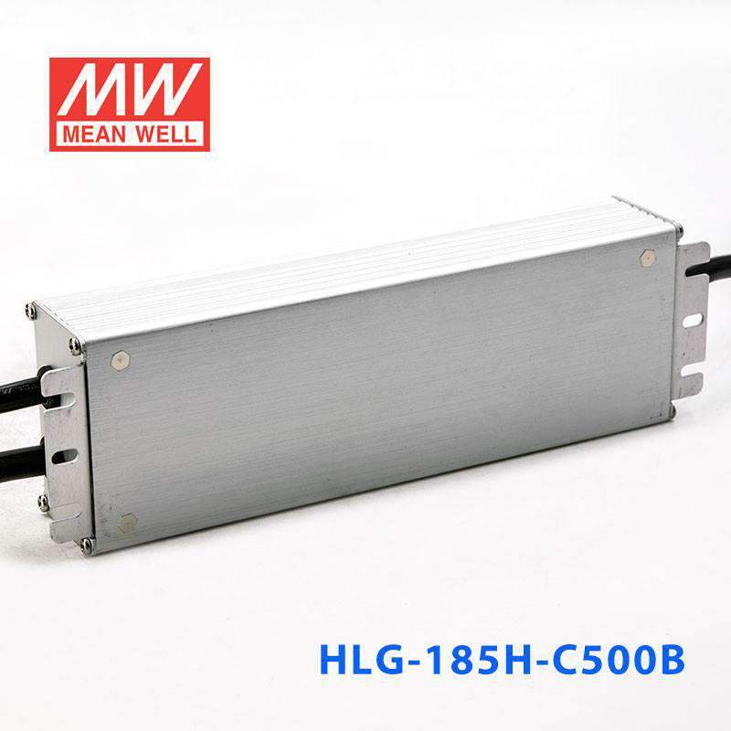 Mean Well HLG - 185H - C500B Power Supply 200W 500mA - Dimmable - HLG-185H-C500B - powersupplymall.com