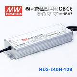 Mean Well HLG-240H-12AB Power Supply 192W 12V - Adjustable and Dimmable 16A - HLG-240H-12AB - powersupplymall.com