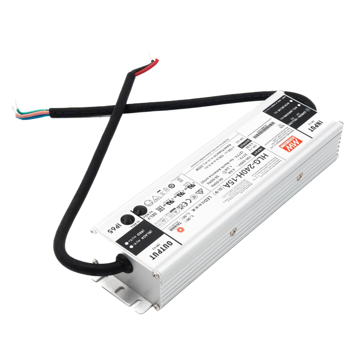 Mean Well HLG - 240H - 15A Power Supply 225W 15V - Adjustable - HLG - 240H - 15A - powersupplymall.com