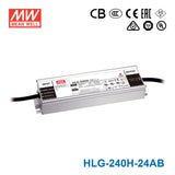 Mean Well HLG-240H-24AB Power Supply 240W 24V - Adjustable and Dimmable 10A - HLG-240H-24AB - powersupplymall.com