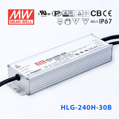 Mean Well HLG-240H-30AB Power Supply 240W 30V - Adjustable and Dimmable