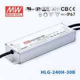 Mean Well HLG-240H-30B Power Supply 240W 30V- Dimmable 8A - HLG-240H-30B - powersupplymall.com