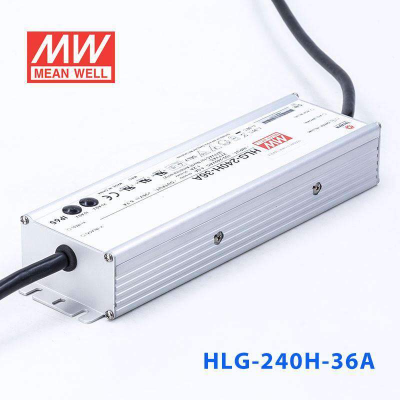 Mean Well HLG - 240H - 36A Power Supply 240W 36V - Adjustable - HLG-240H-36A - powersupplymall.com