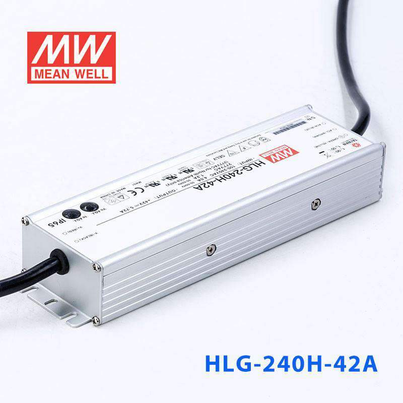 Mean Well HLG-240H-42A Power Supply 240W 42V - Adjustable 5.72A - HLG-240H-42A - powersupplymall.com