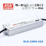 Mean Well HLG-240H-42A Power Supply 240W 42V - Adjustable 5.72A - HLG-240H-42A - powersupplymall.com