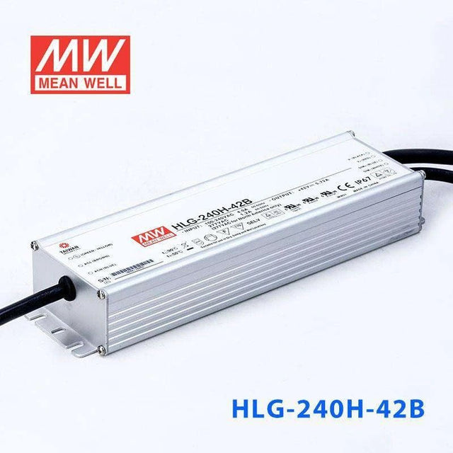 Mean Well HLG - 240H - 42B Power Supply 240W 42V - Dimmable - HLG - 240H - 42B - powersupplymall.com