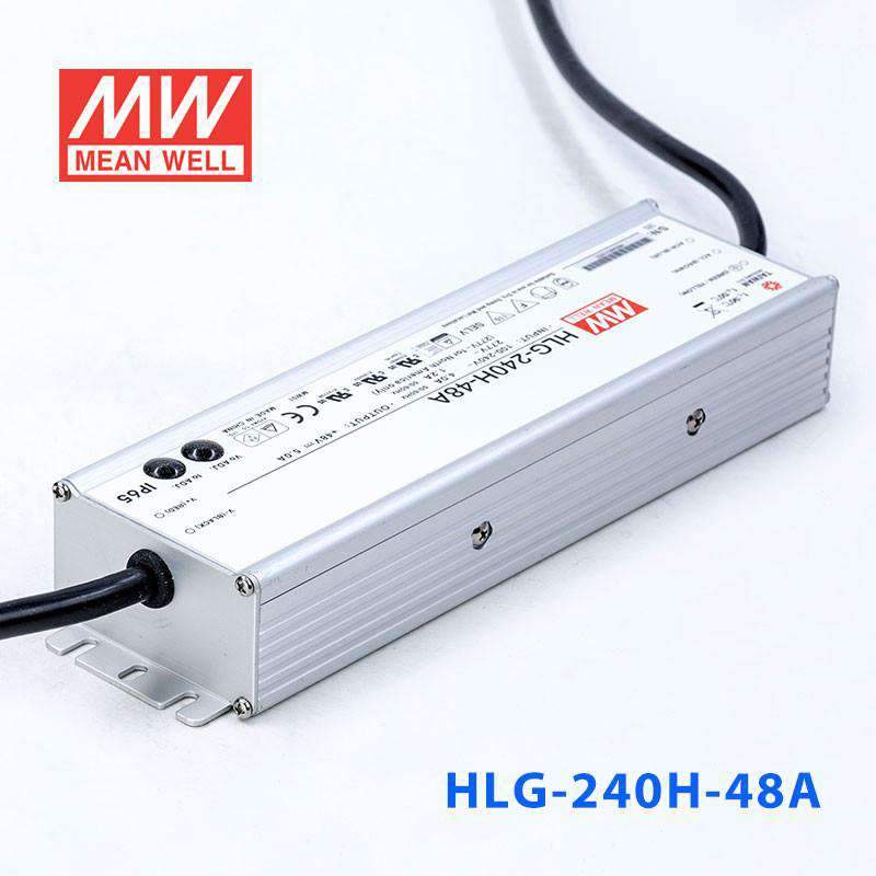 Mean Well HLG-240H-48A Power Supply 240W 48V - Adjustable 5A - HLG-240H-48A - powersupplymall.com