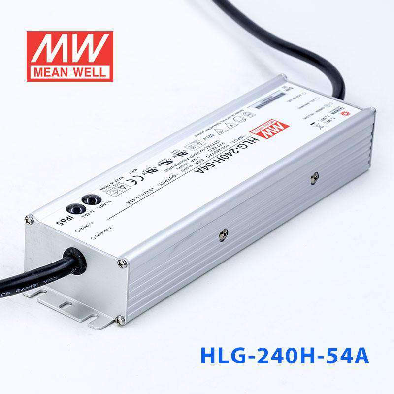 Mean Well HLG - 240H - 54A Power Supply 240W 54V - Adjustable - HLG - 240H - 54A - powersupplymall.com