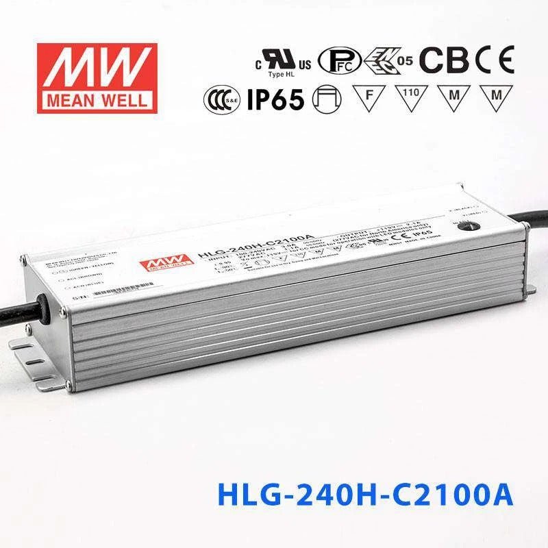 Mean Well HLG - 240H - C2100B Power Supply 249.9W 2100mA - Dimmable - HLG - 240H - C2100B - powersupplymall.com