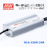 Mean Well HLG-320H-24AB Power Supply 320W 24V - Adjustable and Dimmable 13.34A - HLG-320H-24AB - powersupplymall.com
