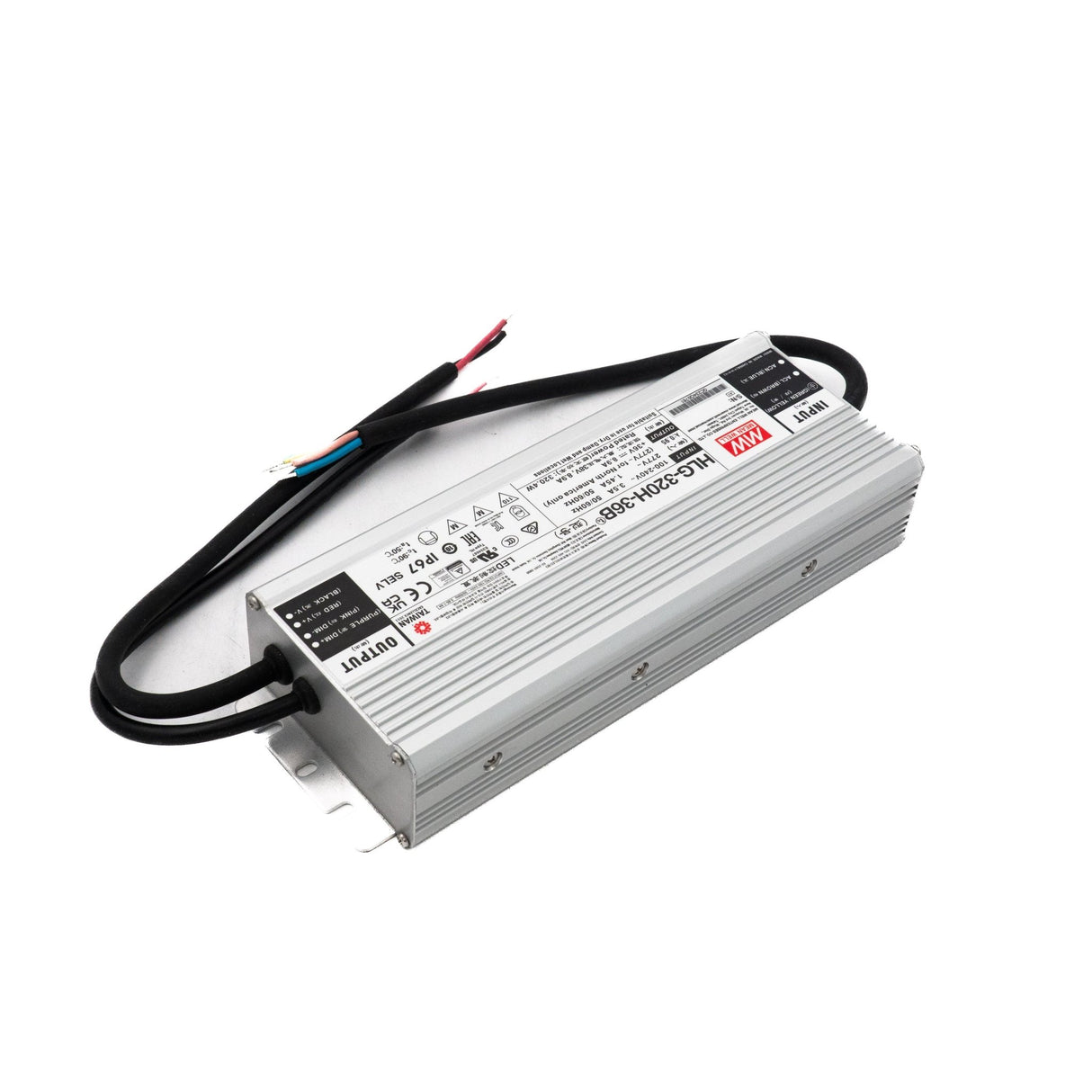 Mean Well HLG-320H-36B Power Supply 320W 36V- Dimmable 8.9A - HLG-320H-36B - powersupplymall.com