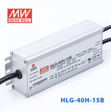 Mean Well HLG - 40H - 15B Power Supply 40W 15V - Dimmable - HLG-40H-15B - powersupplymall.com