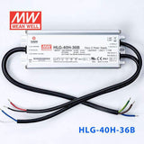 Mean Well HLG-40H-36B Power Supply 40W 36V - Dimmable 1.12A - HLG-40H-36B - powersupplymall.com