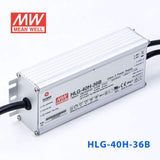 Mean Well HLG-40H-36B Power Supply 40W 36V - Dimmable 1.12A - HLG-40H-36B - powersupplymall.com