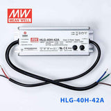 Mean Well HLG-40H-42A Power Supply 40W 42V - Adjustable 960mA - HLG-40H-42A - powersupplymall.com