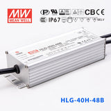 Mean Well HLG-40H-48AB Power Supply 40W 48V - Adjustable and Dimmable 840mA - HLG-40H-48AB - powersupplymall.com