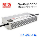 Mean Well HLG-480H-24A Power Supply 480W 24V - Adjustable 20A - HLG-480H-24A - powersupplymall.com