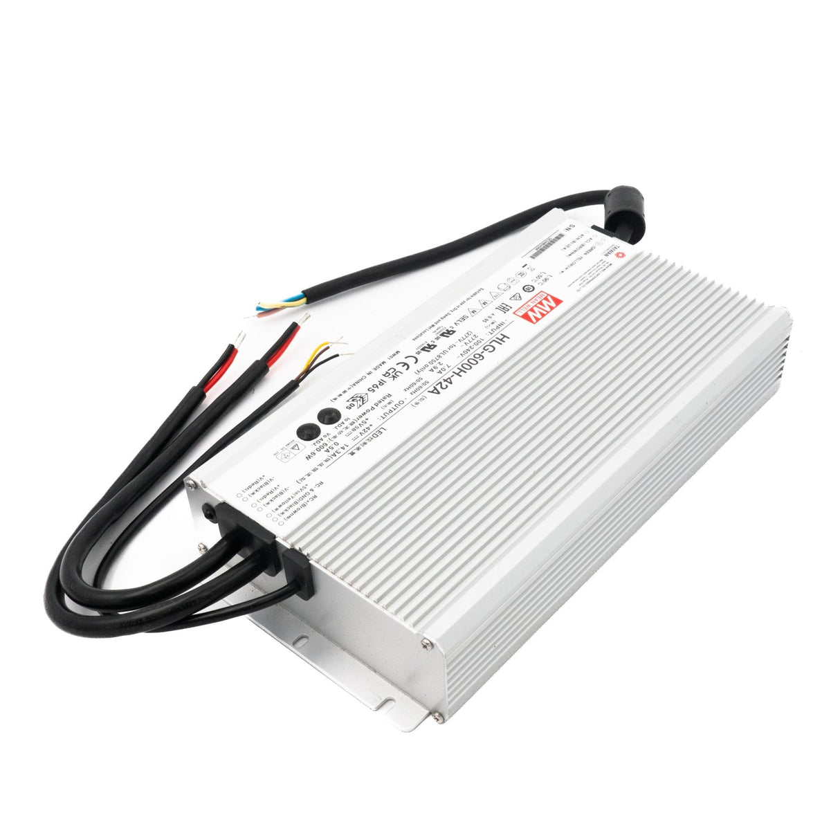 Mean Well HLG-600H-42A Power Supply 600W 42V - Adjustable 14.3A - HLG-600H-42A - powersupplymall.com