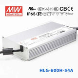Mean Well HLG-600H-54A Power Supply 600W 54V - Adjustable 11.2A - HLG-600H-54A - powersupplymall.com