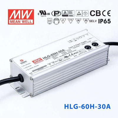 Mean Well HLG-60H-30A Power Supply 60W 30V - Adjustable 2A