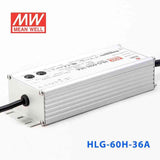Mean Well HLG-60H-36A Power Supply 60W 36V - Adjustable 1.7A - HLG-60H-36A - powersupplymall.com