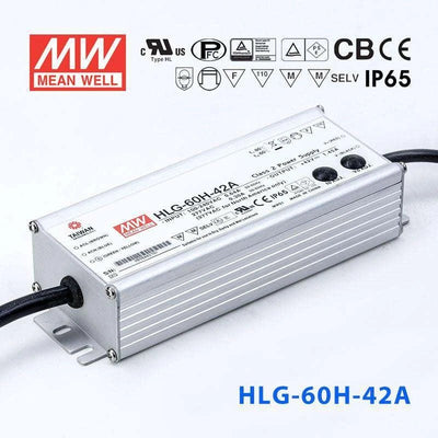 Mean Well HLG-60H-42A Power Supply 60W 42V - Adjustable 1.45A