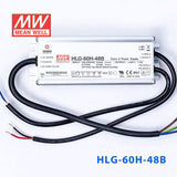 Mean Well HLG-60H-48B Power Supply 60W 48V - Dimmable 1.3A - HLG-60H-48B - powersupplymall.com