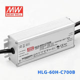 Mean Well HLG - 60H - C700B Power Supply 70W 700mA - Dimmable - HLG-60H-C700B - powersupplymall.com