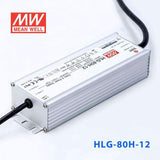 Mean Well HLG - 80H - 12 Power Supply 60W 12V - HLG - 80H - 12 - powersupplymall.com