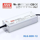 Mean Well HLG - 80H - 12 Power Supply 60W 12V - HLG - 80H - 12 - powersupplymall.com