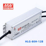 Mean Well HLG-80H-12B Power Supply 60W 12V - Dimmable 5A - HLG-80H-12B - powersupplymall.com