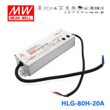 Mean Well HLG-80H-20A Power Supply 80W 20V - Adjustable 4A - HLG-80H-20A - powersupplymall.com