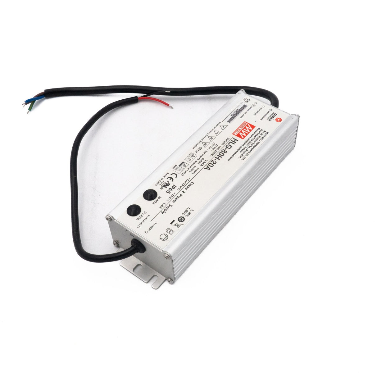 Mean Well HLG-80H-20A Power Supply 80W 20V - Adjustable 4A - HLG-80H-20A - powersupplymall.com