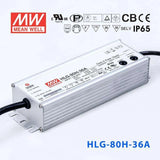 Mean Well HLG-80H-36A Power Supply 80W 36V - Adjustable 2.3A - HLG-80H-36A - powersupplymall.com