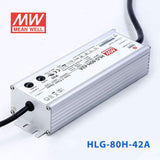 Mean Well HLG - 80H - 42A Power Supply 80W 42V - Adjustable - HLG - 80H - 42A - powersupplymall.com