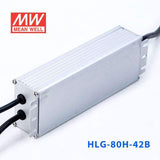 Mean Well HLG - 80H - 42B Power Supply 80W 42V - Dimmable - HLG-80H-42B - powersupplymall.com
