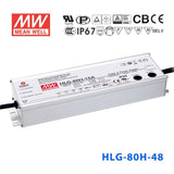 Mean Well HLG-80H-48 Power Supply 80W 48V 1.7A - HLG-80H-48 - powersupplymall.com