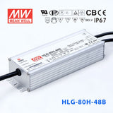 Mean Well HLG - 80H - 48AB Power Supply 80W 48V - Adjustable and Dimmable - HLG - 80H - 48AB - powersupplymall.com