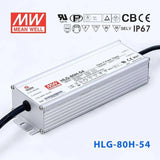 Mean Well HLG-80H-54 Power Supply 80W 54V 1.5A - HLG-80H-54 - powersupplymall.com