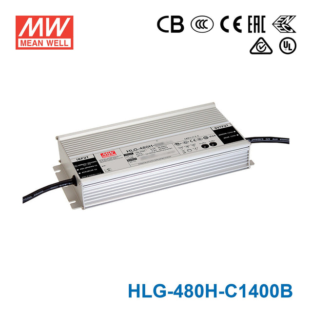 Mean Well HLG-C Series LED Power Supply 1400mA (150~480W) -  - powersupplymall.com