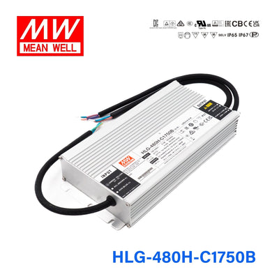 Mean Well HLG-480H-C1750B Power Supply 480W 1750mA - Dimmable