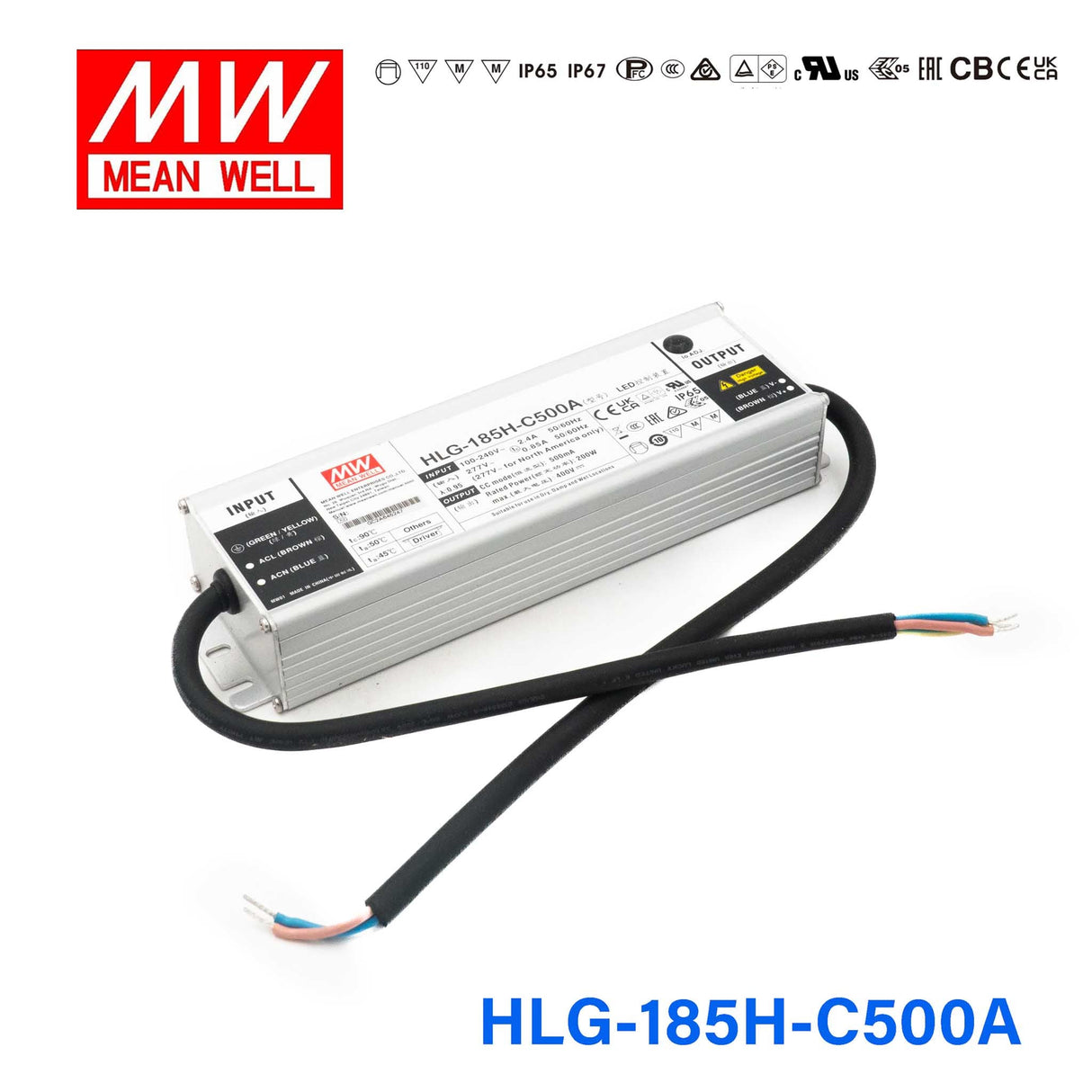 Mean Well HLG-C Series LED Power Supply 500mA (150~200W) -  - powersupplymall.com
