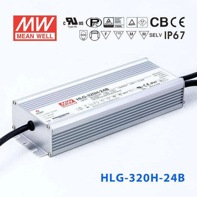 Mean Well HLG-320H-24B Power Supply 320W 24V- Dimmable 13.34A