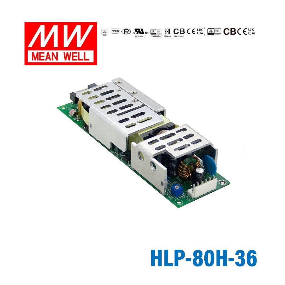 Mean Well HLP - 80H - 36 PCB Power Supply 80W 36V - HLP - 80H - 36 - powersupplymall.com