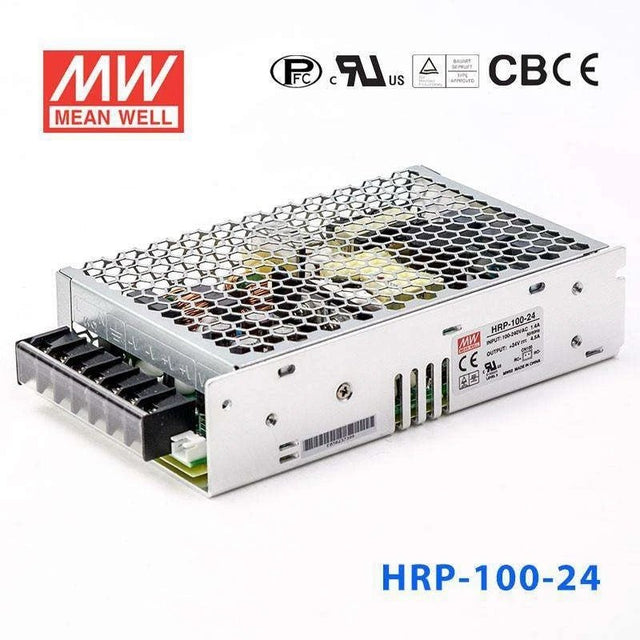 Mean Well HRP - 100 - 24 Power Supply 108W 24V - HRP - 100 - 24 - powersupplymall.com