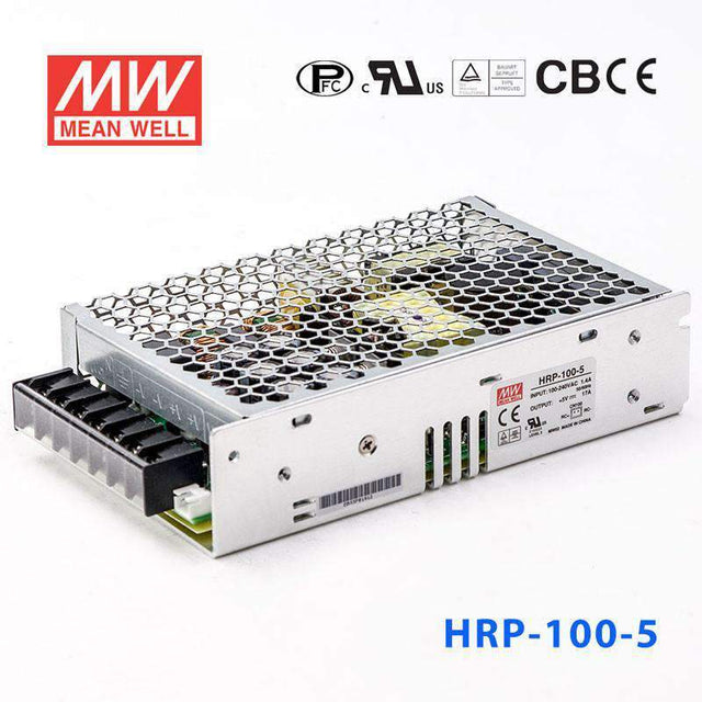 Mean Well HRP - 100 - 5 Power Supply 85W 5V - HRP - 100 - 5 - powersupplymall.com