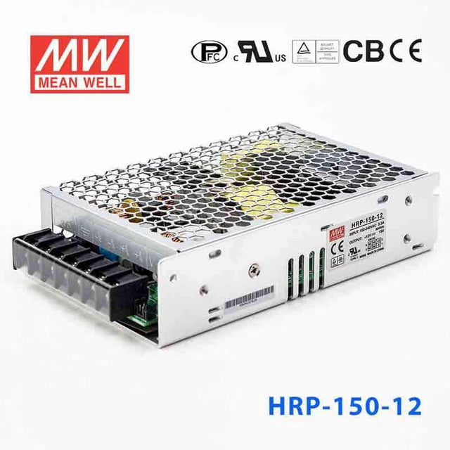 Mean Well HRP - 150 - 12 Power Supply 156W 12V - HRP - 150 - 12 - powersupplymall.com