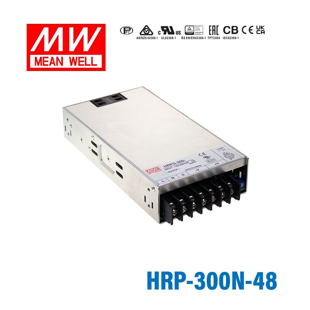Mean Well HRP - 300N - 48 High Peak - Power Power Supply 300W 48V - HRP-300N-48 - powersupplymall.com